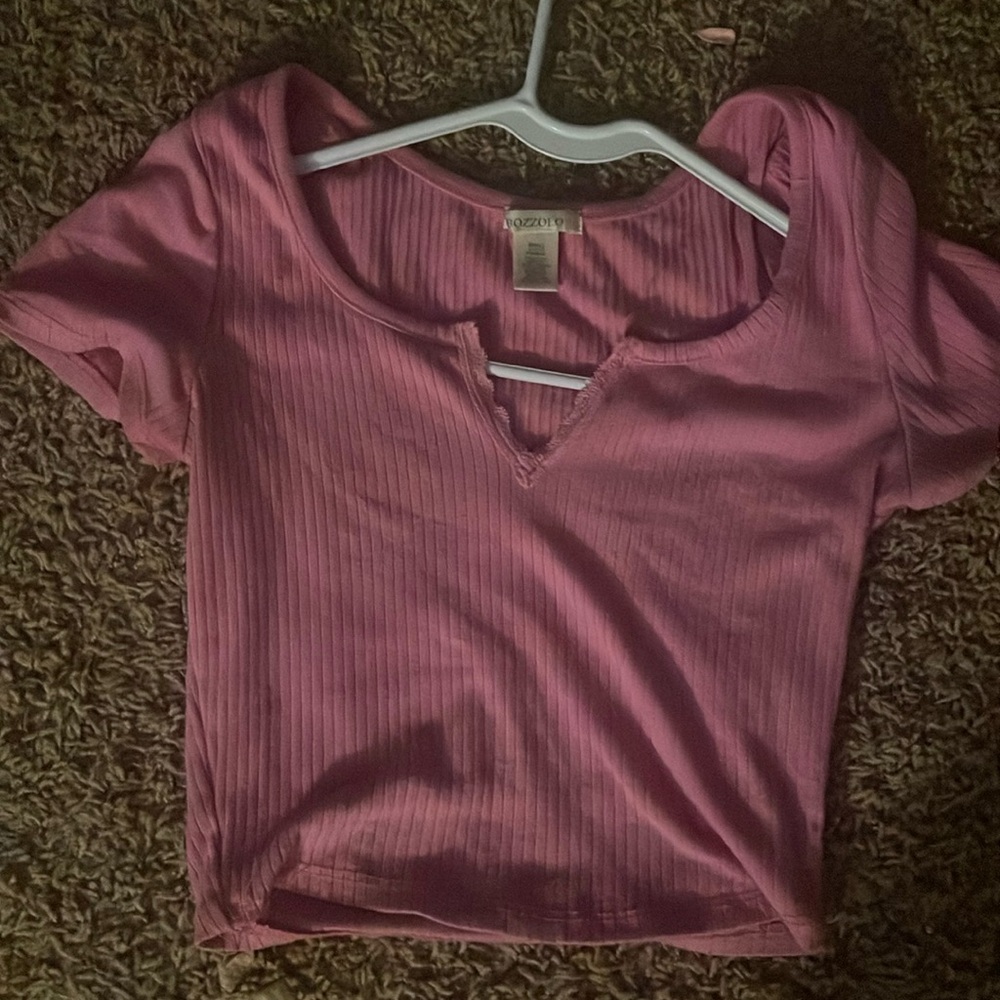 Pink shirt, fits like skims